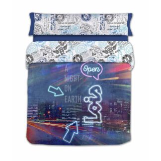 Κάλυψη παπλώματος Lois NIGHT P. Μπλε Kρεβάτι 150 εκ 240 x 230 cm