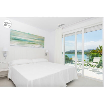 Σετ σεντονια Hosteline IRIS PREMIUM Λευκό Kρεβάτι 150 εκ