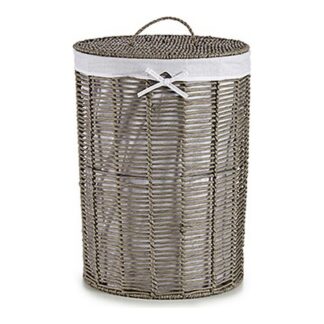 Καλάθι για τα Ρούχα Λευκό Πλαστική ύλη 50 L 44 x 56 x 41 cm (12 Μονάδες)