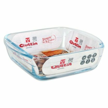 Δίσκος Φούρνου Quttin 66603 1,1 L Γυαλί Τετράγωνο 1,1 L 19,7 x 16,8 x 5,6 cm (x10)