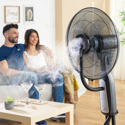 Όρθιος Ανεμιστήρας Νεφελοποιητής με Τηλεχειριστήριο InnovaGoods Μαύρο 2,8 L 90 W (Ανακαινισμένα B)