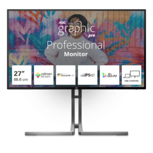 AOC U27U3CV IPS HDR Monitor 27" 4K 3840x2160 με Χρόνο Απόκρισης 4ms GTG
