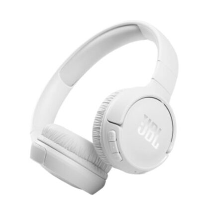 JBL Tune 510BT Ασύρματα / Ενσύρματα On Ear Ακουστικά με 40 ώρες Λειτουργίας και Quick Charge Λευκά JBLT510BTWHT