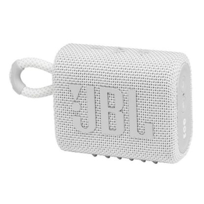 JBL Go 3 Αδιάβροχο Ηχείο Bluetooth 4.2W με Διάρκεια Μπαταρίας έως 5 ώρες Λευκό