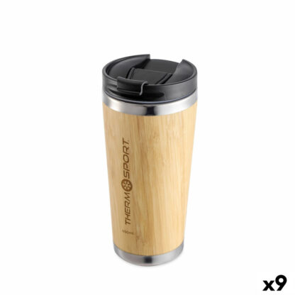 Φλιτζάνι Θέρμο με Καπάκι ThermoSport Bamboo 450 ml (x9)