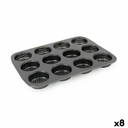 Φόρμα για μίνι τάρτες Quttin 29 x 22 x 2,2 cm Διάτρητο 8 Μονάδες