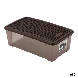 Πτυσσόμενο Κιβώτιο με Λαβές Tontarelli Voilà Μπλε 16 L 39 x 25,5 x 21 cm (x10)