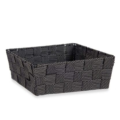 Καλάθι Kipit A3-6930A9 Μαύρο Ύφασμα 2,4 L 20 x 8 x 24 cm Πλεγμένο (24 Μονάδες)
