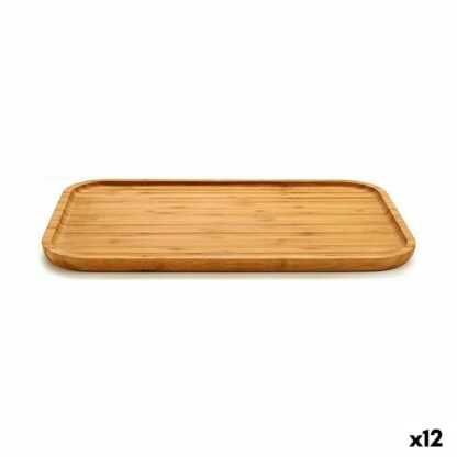 Δίσκος για σνακ Kinvara JWKW-3712-2 Καφέ Ορθογώνιο 36 x 1,5 x 24 cm (12 Μονάδες)