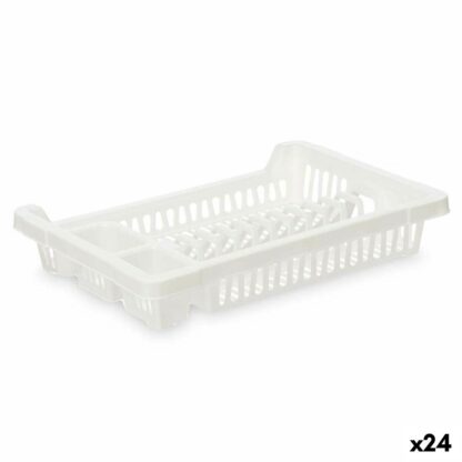 Σουρωτήρι Για το Νεροχύτη Kinvara 2601407-2 Λευκό Πλαστική ύλη 42,5 x 7 x 29,5 cm (24 Μονάδες)