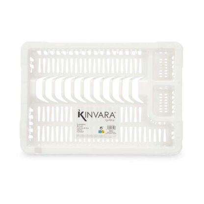 Σουρωτήρι Για το Νεροχύτη Kinvara 2601407-2 Λευκό Πλαστική ύλη 42,5 x 7 x 29,5 cm (24 Μονάδες)