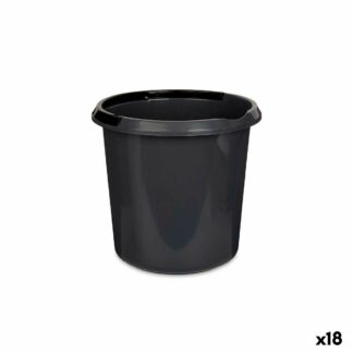 Κάδος με Λαβή Γκρι Ανθρακί 10 L (x18)