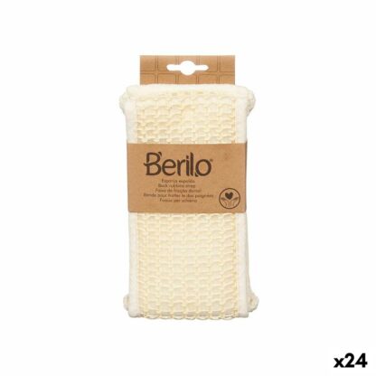 Σφουγγάρι Σώματος Berilo B7083-16 Λευκό 20 x 3 x 11 cm Με λαβές (24 Μονάδες)