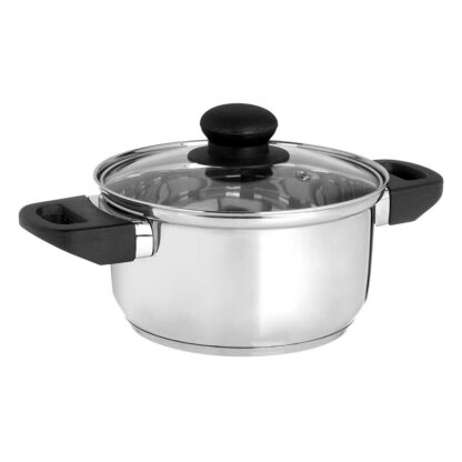 Κατσαρόλα με Γυάλινο Καπάκι Kinvara 16689B Ασημί 1,8 L 28 x 9 x 18 cm (x6)