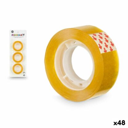 Κολλητική ταινία Pincello 618 Κίτρινο Ρύθμιση 3 Τεμάχια (48 Μονάδες)