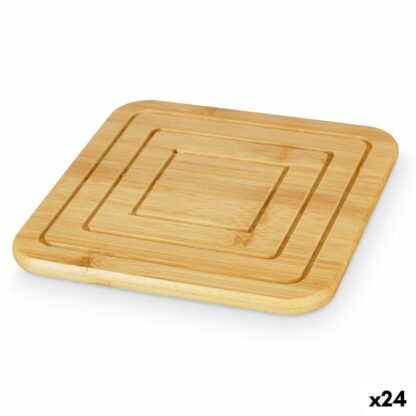 Σουπλά Kinvara 896 Φυσικό Bamboo Τετράγωνο 19 x 1 x 19 cm (24 Μονάδες)