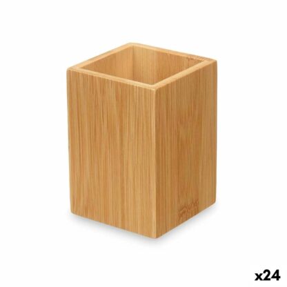 Βαση για οδοντοβουρτσεσ Berilo B7490-3 Φυσικό Bamboo Πλαστική ύλη 6,8 x 9,7 x 6,8 cm (24 Μονάδες)