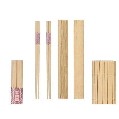 Σετ σούσι Kinvara BM-001 Ξύλο Bamboo 24 x 18 cm 24 x 0,5 x 0,5 cm (24 Μονάδες)