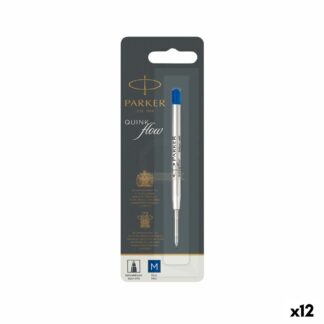 Ανταλλακτικό Στυλό Parker Quink Flow Μπλε (12 Μονάδες)