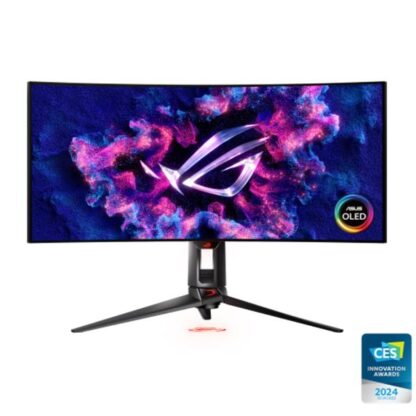 Asus ROG Swift OLED PG34WCDM Ultrawide OLED HDR Curved Gaming Monitor 34" QHD 3440x1440 240Hz με Χρόνο Απόκρισης 0.03ms GTG