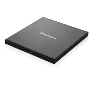 Verbatim External Slimline Εξωτερικός Οδηγός Εγγραφής/Ανάγνωσης DVD/CD για Desktop / Laptop Μαύρο