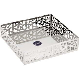 Alessi Χαρτοπετσετοθήκη Μεταλλική Γκρι 20.5x20.5x5cm Cactus