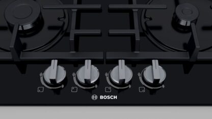 Bosch Serie 4 PNH6B6B90 hob Black Built-in 60 cm Gas 4 zone(s)