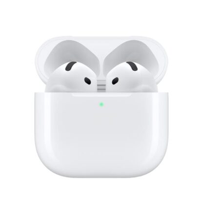 Apple AirPods 4 Earbud Bluetooth Handsfree Ακουστικά με Αντοχή στον Ιδρώτα και Θήκη Φόρτισης Λευκά