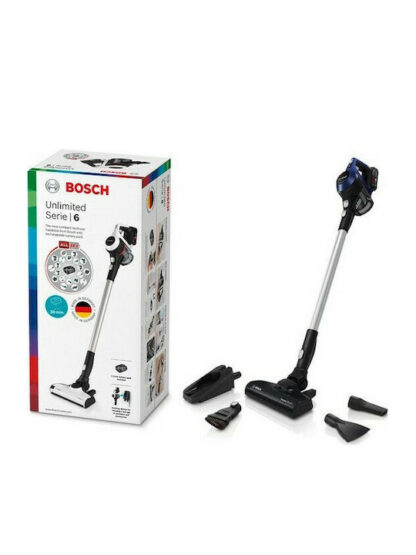 Bosch Serie 6 BBS611MAT stick vacuum/electric broom 2-in-1 stick vacuum Battery Dry Bagless 0.3 L Blue 2.5 Ah