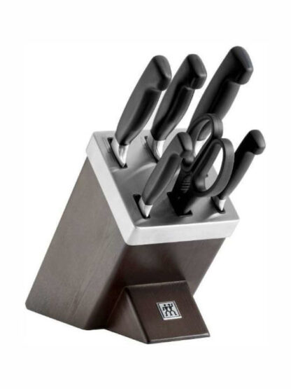 Zwilling J.A. Henckels Four Star Σετ Μαχαίρια με Βάση από Ανοξείδωτο Ατσάλι 35145-000 6τμχ