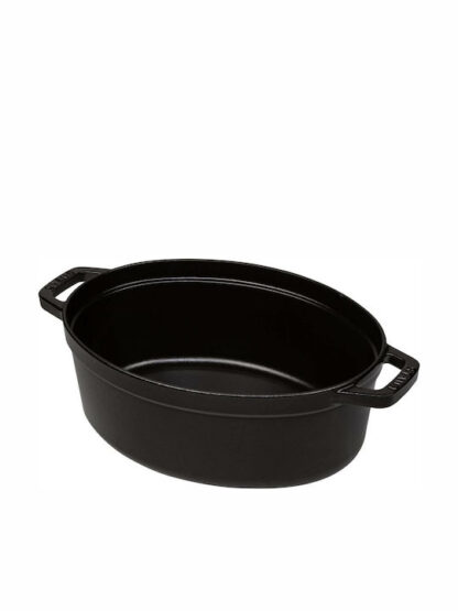 Staub Oval Cocotte Βαθιά Κατσαρόλα από Μαντέμι 4.2lt / 29cm Black Κωδικός: 40509-315-0