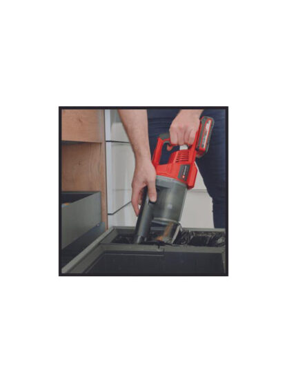 Einhell TE-SV 18 Li-Solo Επαναφορτιζόμενη Σκούπα 2 σε 1 Stick & Χειρός Χωρίς Φορτιστή & Μπαταρία Κόκκινη