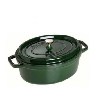 Staub Oval Cocotte Βαθιά Κατσαρόλα από Μαντέμι 6.7lt / 33cm Basil Green Κωδικός: 40509-691