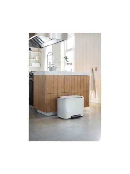 Brabantia Bo Κάδος Ανακύκλωσης Λευκός με Πεντάλ 34lt