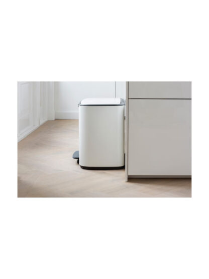 Brabantia Bo Κάδος Ανακύκλωσης Λευκός με Πεντάλ 34lt