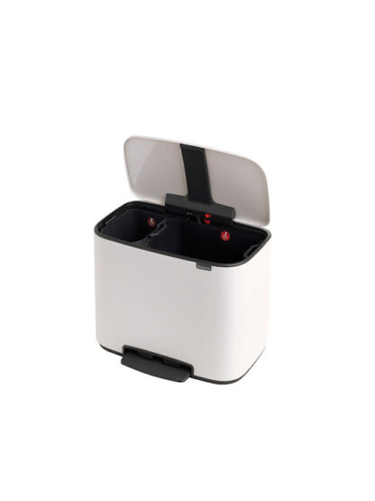 Brabantia Bo Κάδος Ανακύκλωσης Λευκός με Πεντάλ 34lt