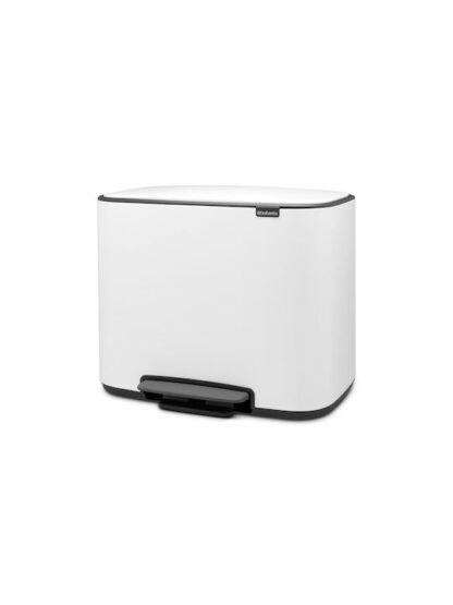 Brabantia Bo Κάδος Ανακύκλωσης Λευκός με Πεντάλ 34lt