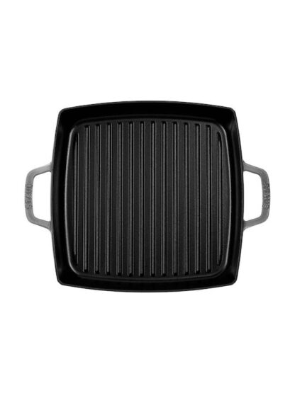 Staub grill pan induction squared 28cm Graphite Grey