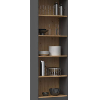 Bookcase FIESTA 4P 59.5x30x140 cm  white