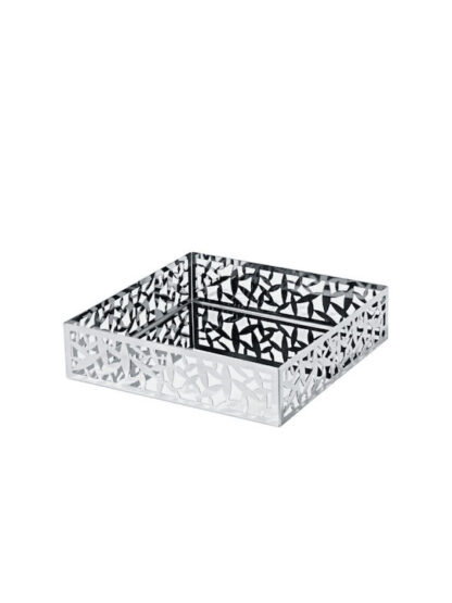 Alessi Χαρτοπετσετοθήκη Μεταλλική Γκρι 20.5x20.5x5cm Cactus