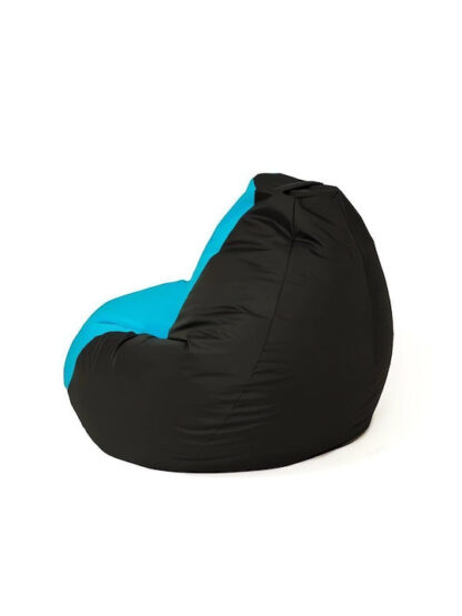Πουφ Πολυθρόνα Pear Black and blue 105x105x80cm