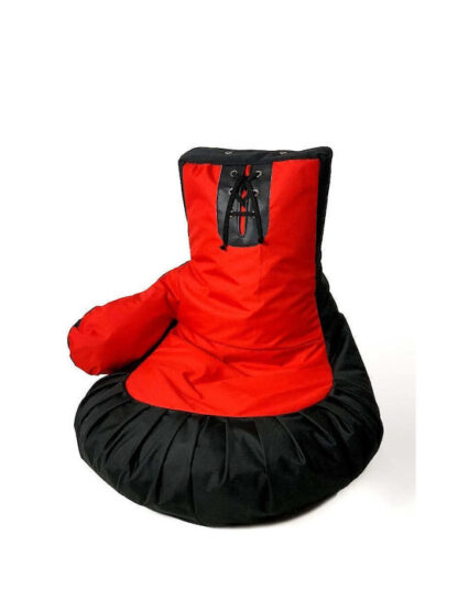 Sako bag pouffe boxing glove black-red XXL 130 x 90 cm