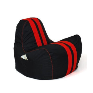 Πουφ Πολυθρόνα Black-Red 100x100x140cm