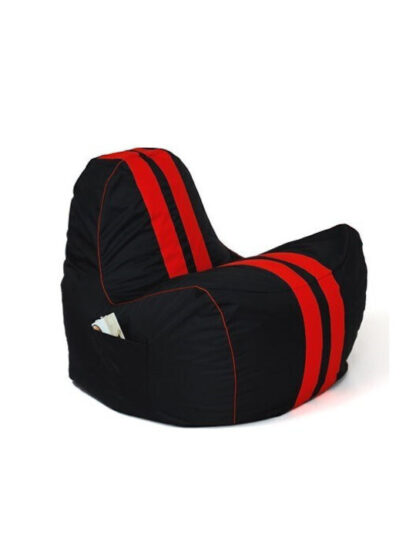Πουφ Πολυθρόνα Black-Red 100x100x140cm
