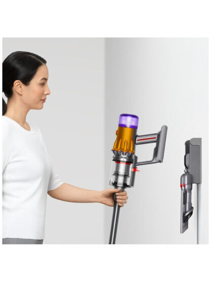 Dyson V12 Detect Slim Absolute (2023) Επαναφορτιζόμενη Σκούπα Stick 25.2V Yellow/Iron/Nickel