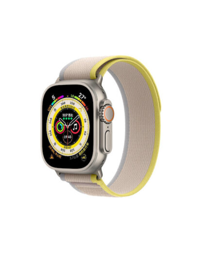 Λουράκι Υφασμάτινο Κίτρινο (Apple Watch 1/2/3/4/5/6/7/8/9/10/SE/Ultra)