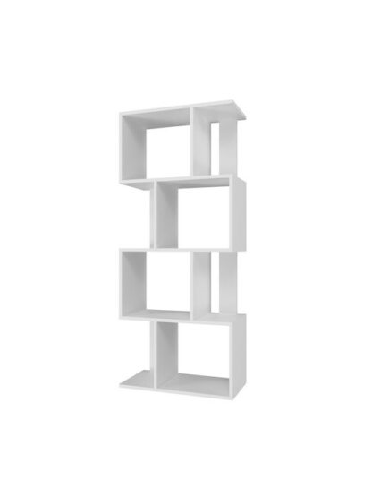 Bookcase FIESTA 4P 59.5x30x140 cm  white