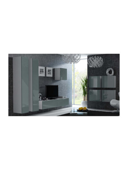 Ντουλάπι Τοίχου White/Grey 50x30x50εκ.