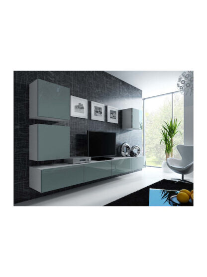 Ντουλάπι Τοίχου White/Grey 50x30x50εκ.