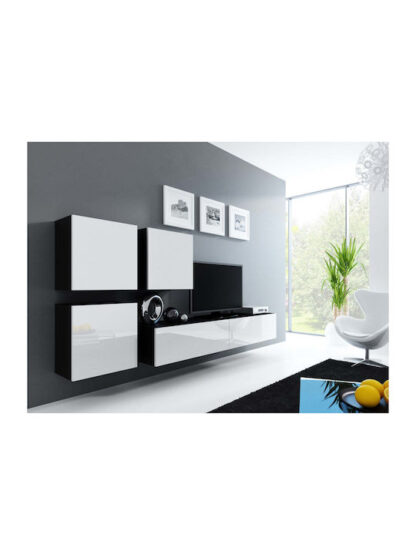 Ντουλάπι Τοίχου black/white 50x30x50εκ.